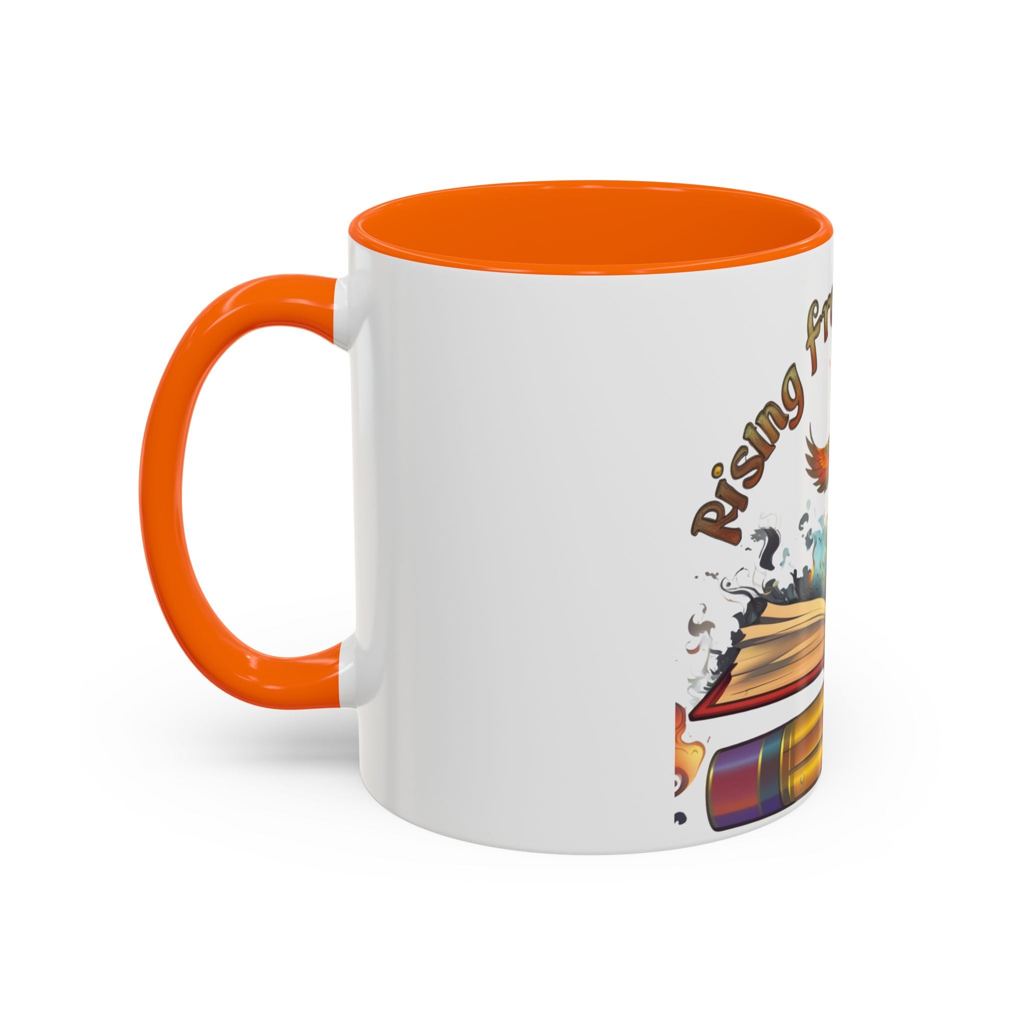 Rising from the Ashes Coffee Mug | Inspirational Phoenix Design | Motivational Gift for Book Lovers &amp; Comebacks