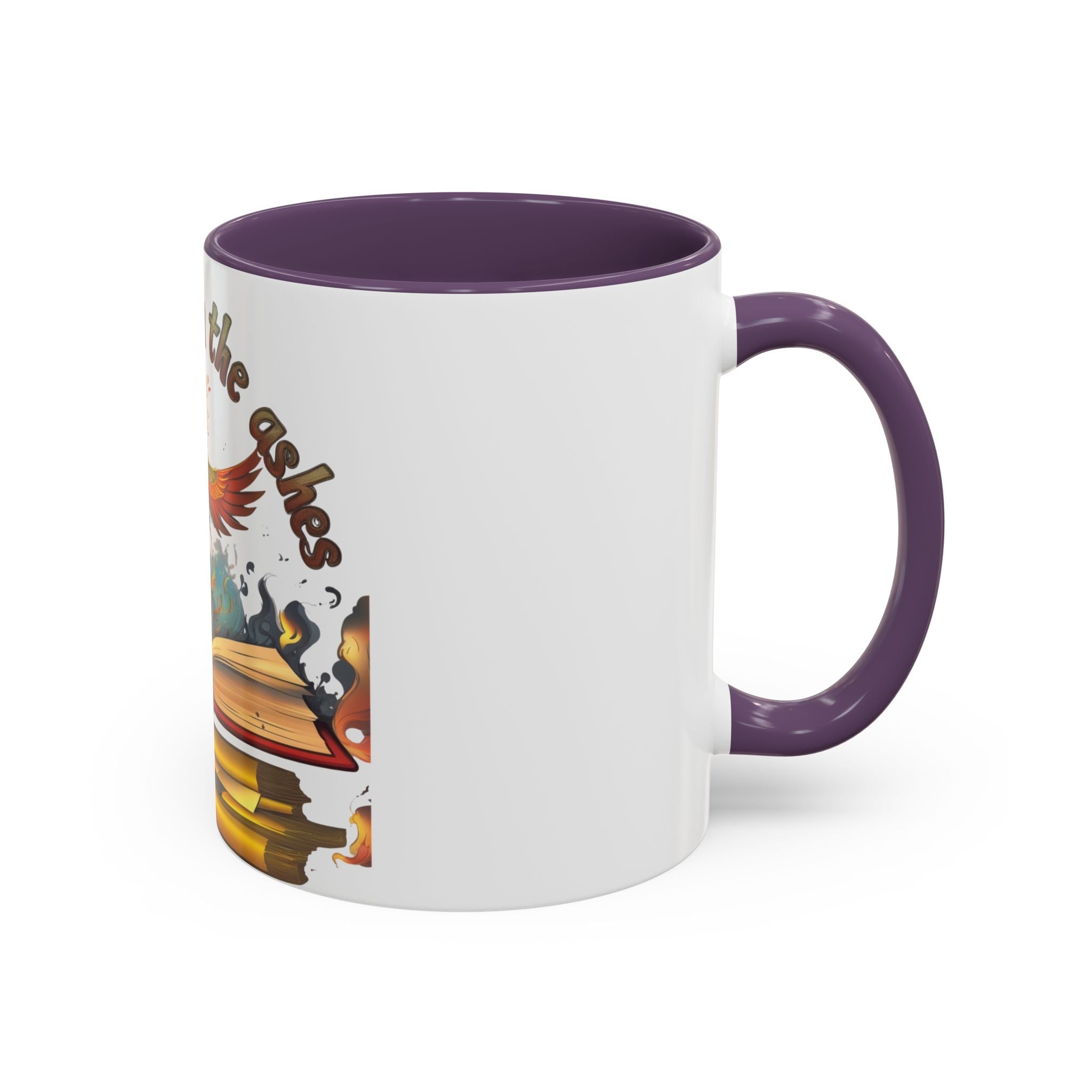 Rising from the Ashes Coffee Mug | Inspirational Phoenix Design | Motivational Gift for Book Lovers &amp; Comebacks