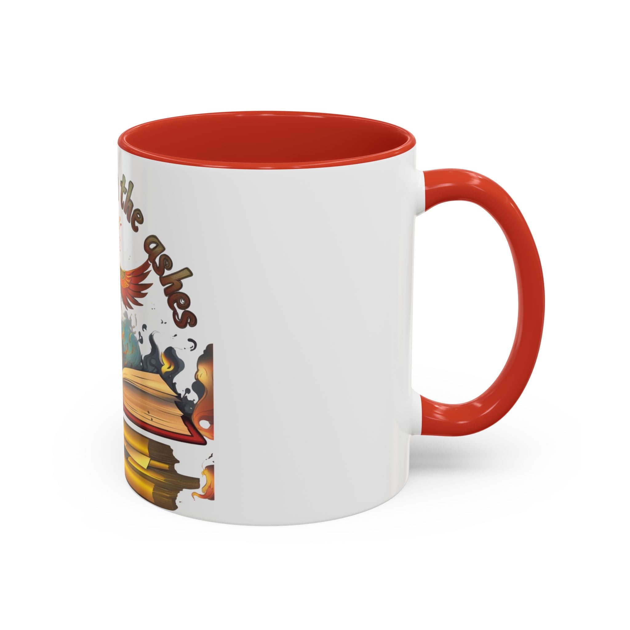 Rising from the Ashes Coffee Mug | Inspirational Phoenix Design | Motivational Gift for Book Lovers &amp; Comebacks