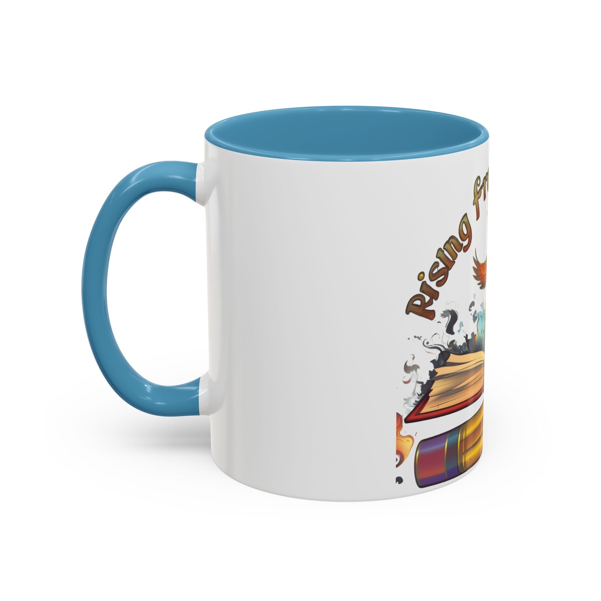 Rising from the Ashes Coffee Mug | Inspirational Phoenix Design | Motivational Gift for Book Lovers &amp; Comebacks