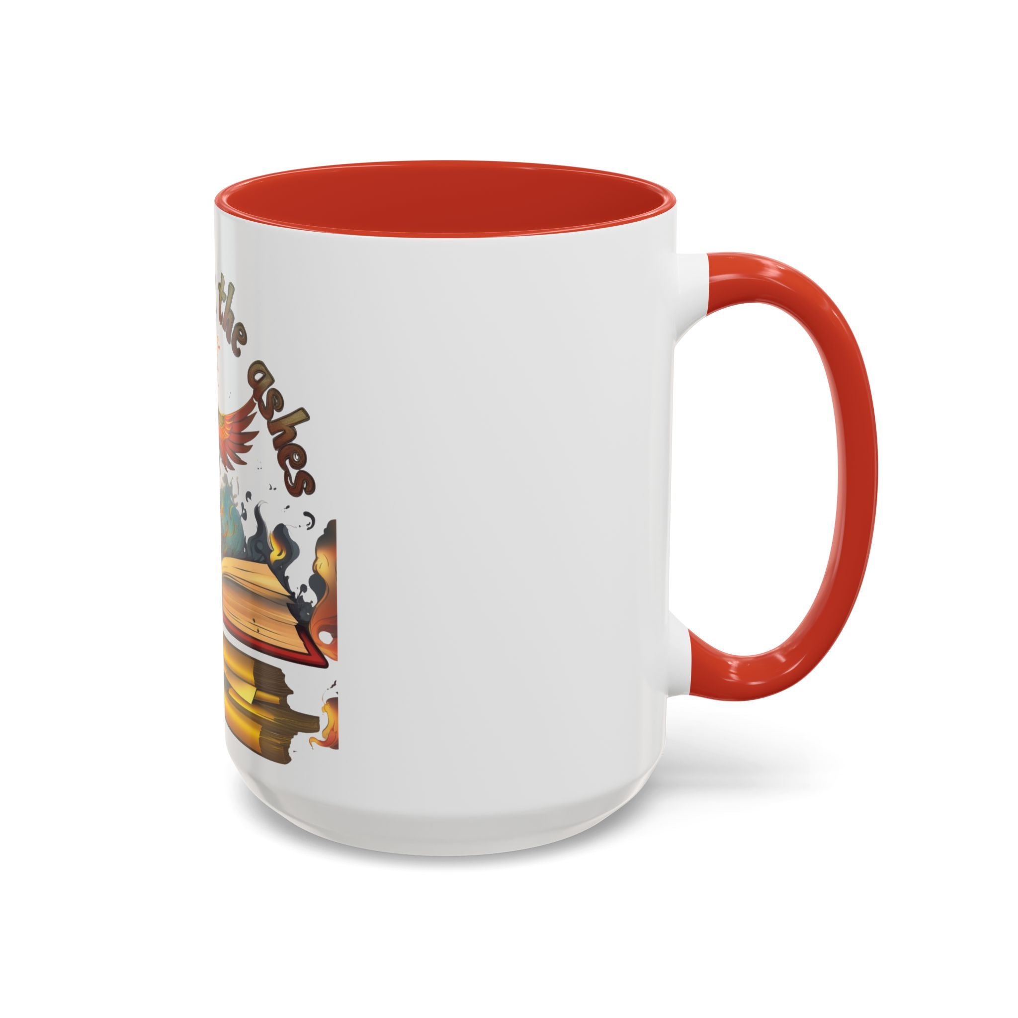 Rising from the Ashes Coffee Mug | Inspirational Phoenix Design | Motivational Gift for Book Lovers &amp; Comebacks