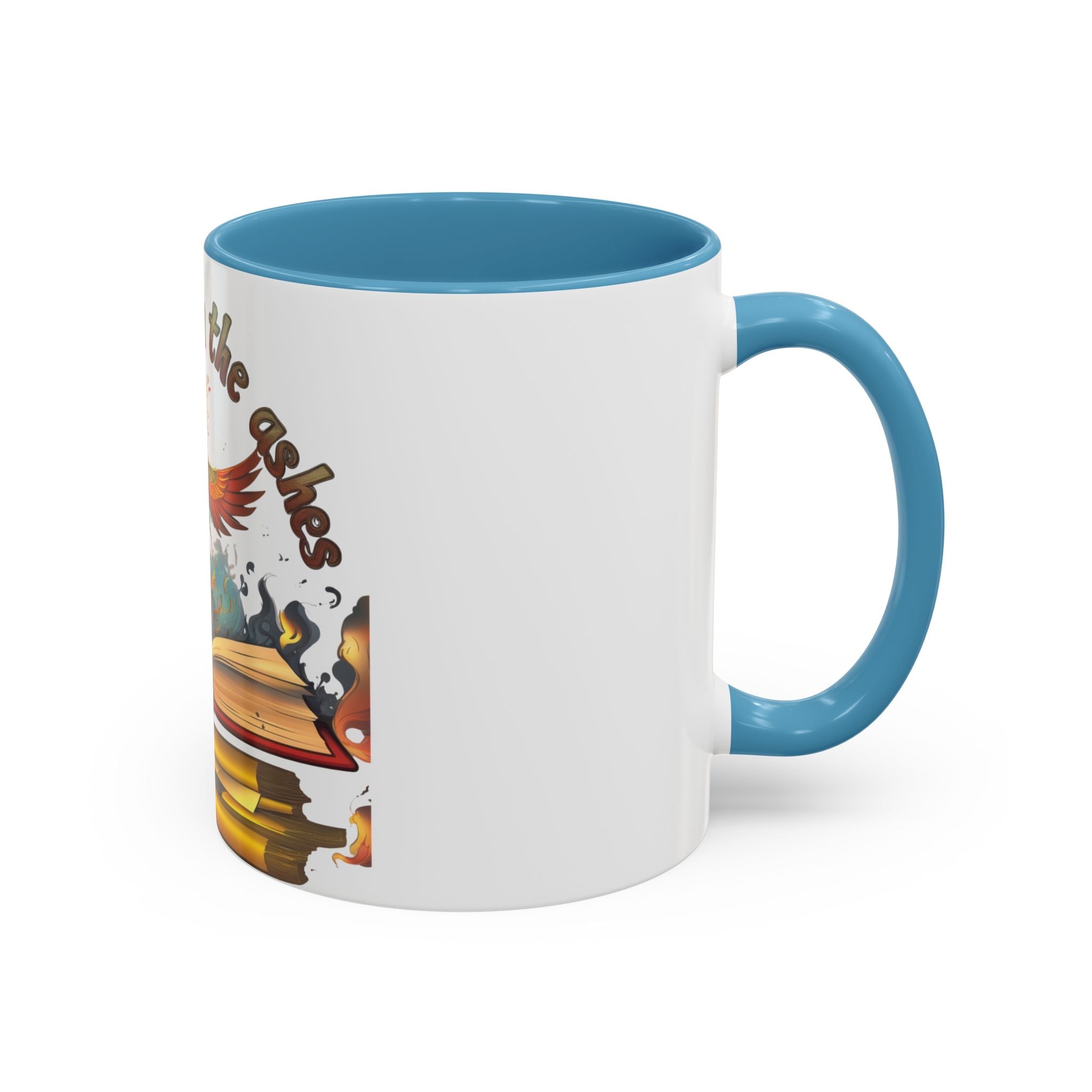 Rising from the Ashes Coffee Mug | Inspirational Phoenix Design | Motivational Gift for Book Lovers &amp; Comebacks