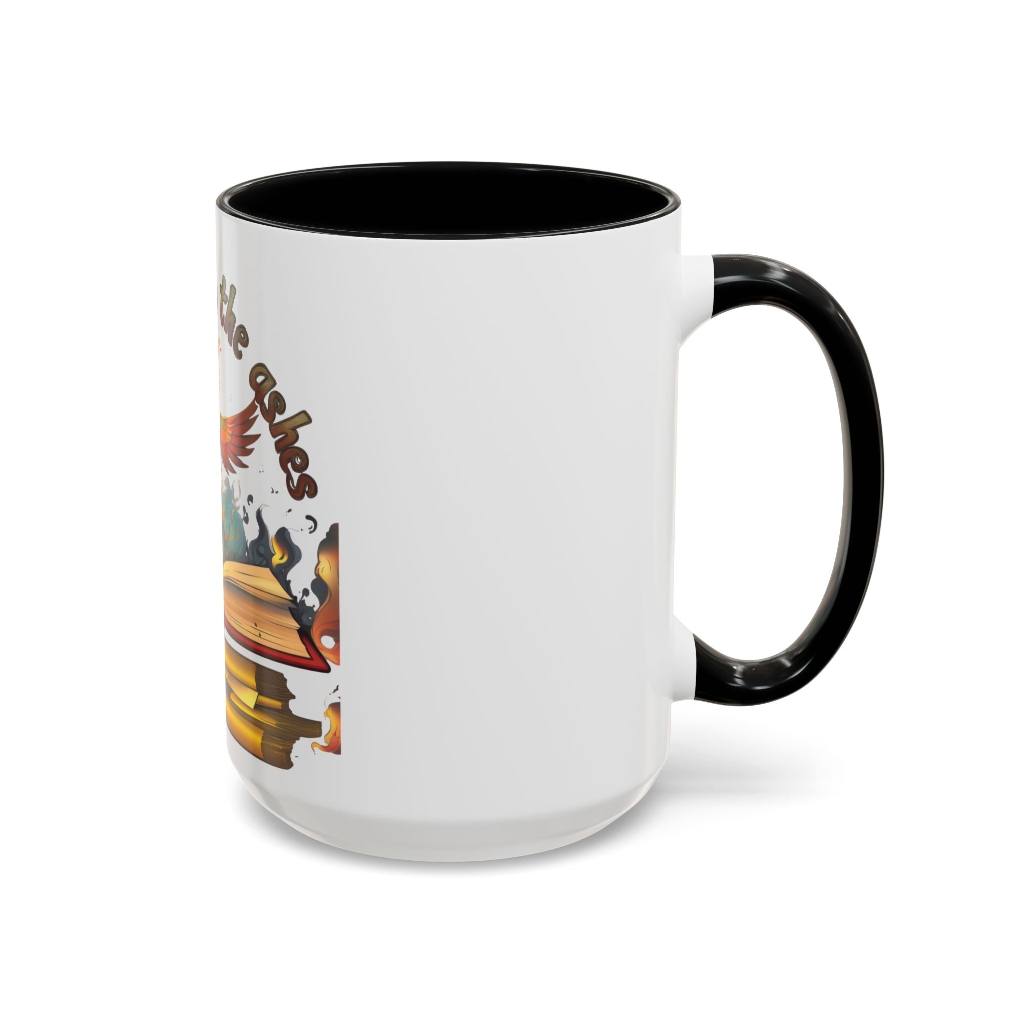 Rising from the Ashes Coffee Mug | Inspirational Phoenix Design | Motivational Gift for Book Lovers &amp; Comebacks
