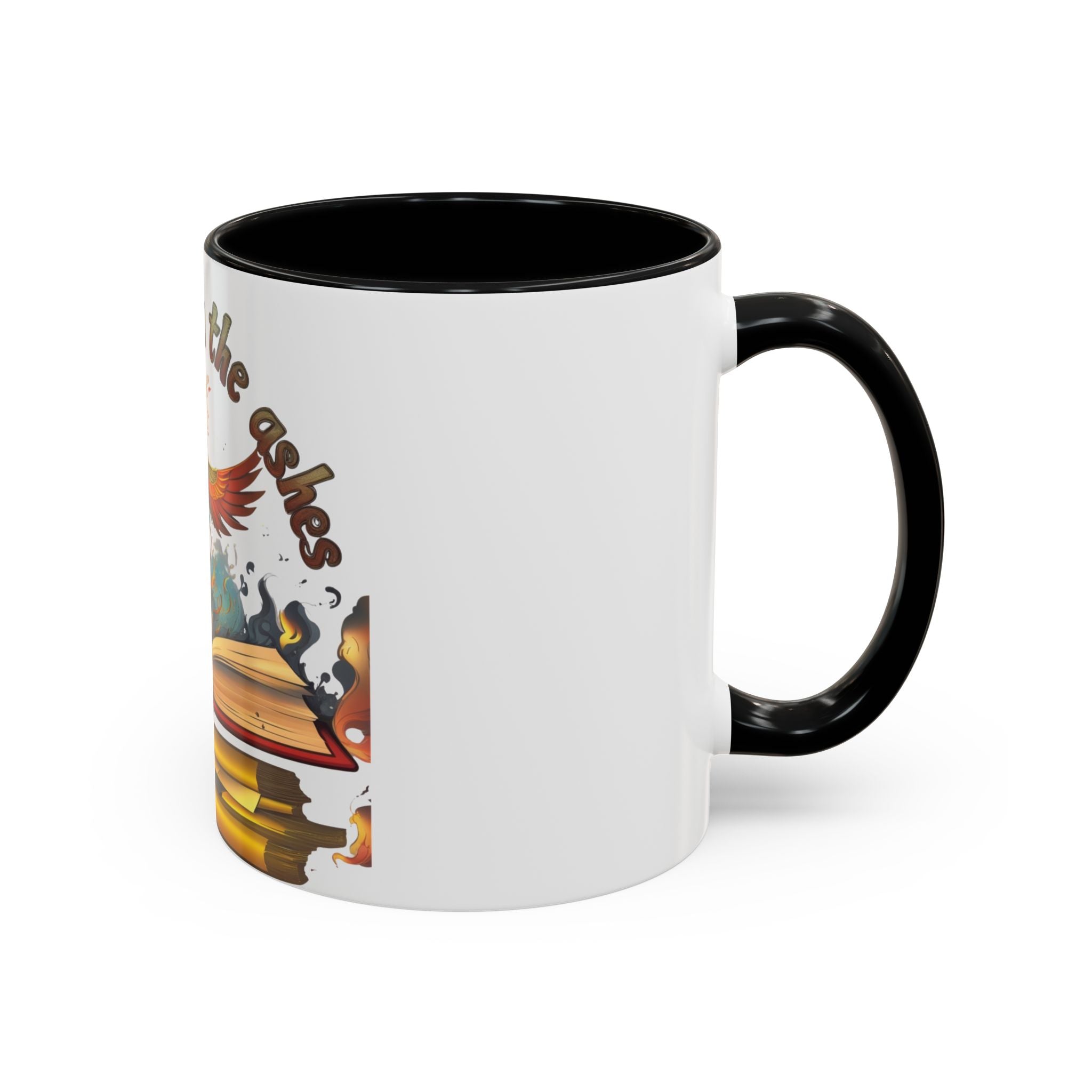 Rising from the Ashes Coffee Mug | Inspirational Phoenix Design | Motivational Gift for Book Lovers &amp; Comebacks