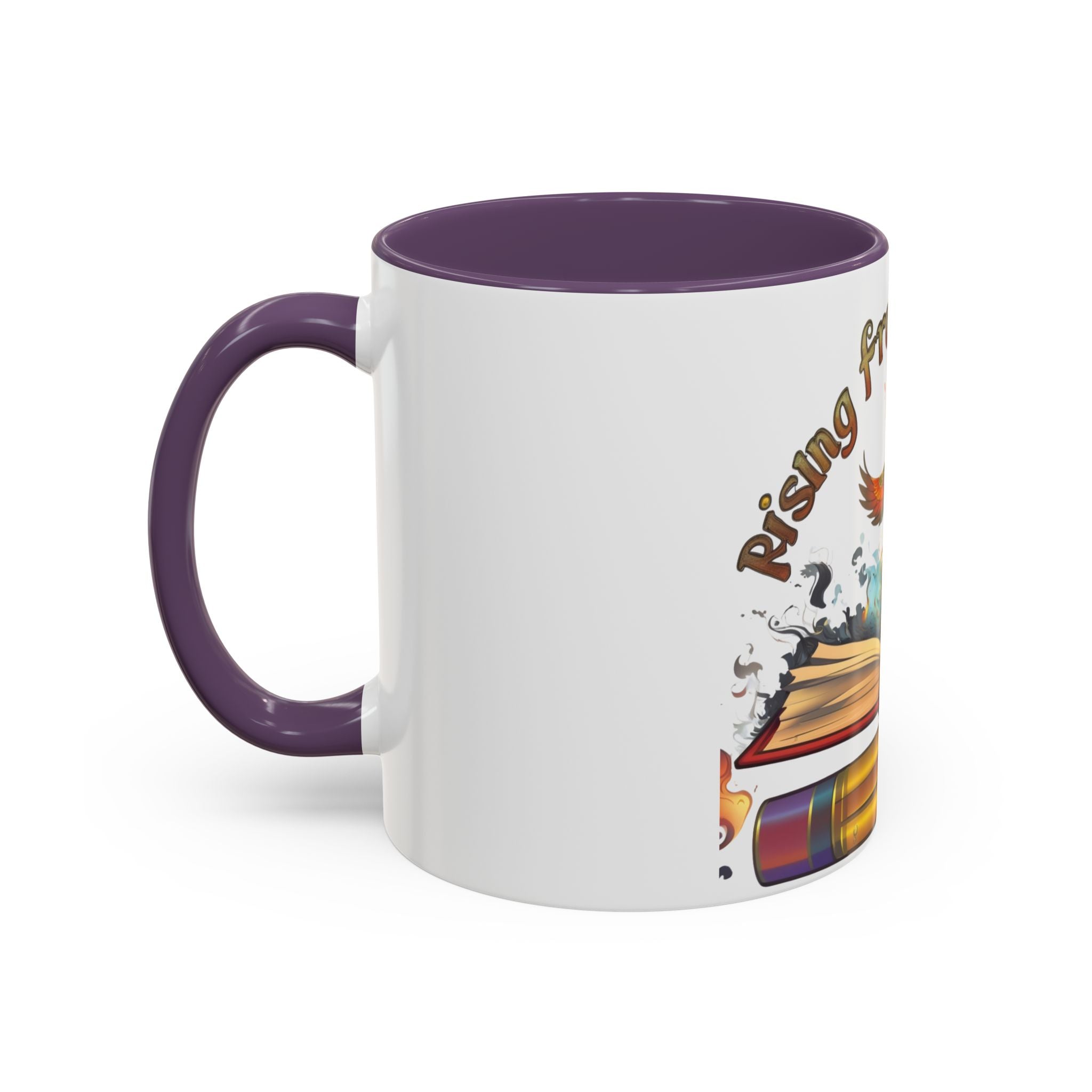 Rising from the Ashes Coffee Mug | Inspirational Phoenix Design | Motivational Gift for Book Lovers &amp; Comebacks