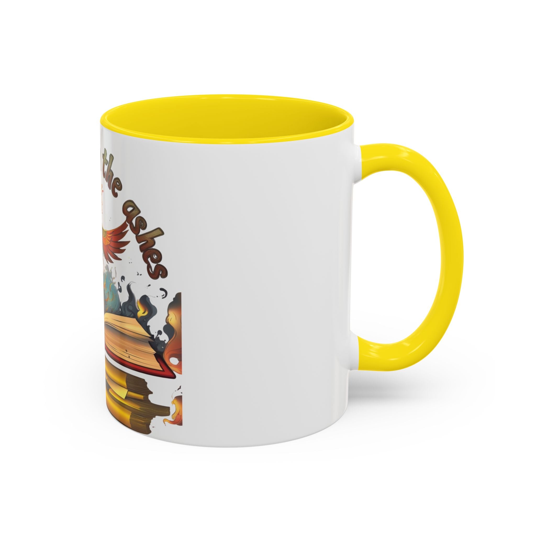 Rising from the Ashes Coffee Mug | Inspirational Phoenix Design | Motivational Gift for Book Lovers &amp; Comebacks